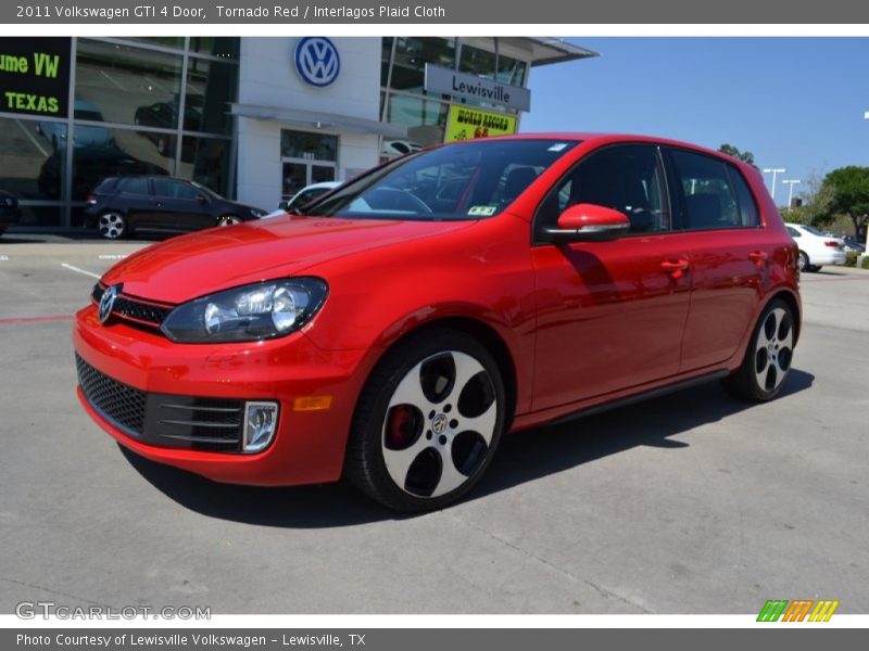 Tornado Red / Interlagos Plaid Cloth 2011 Volkswagen GTI 4 Door