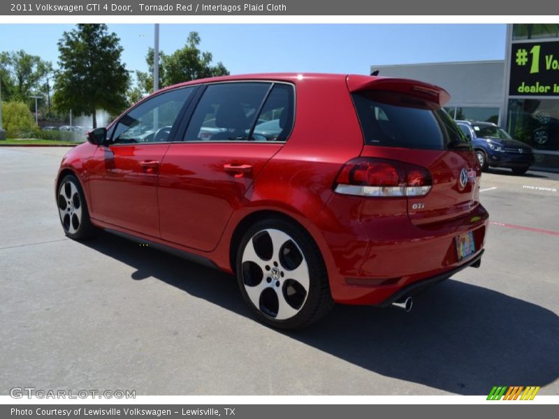 Tornado Red / Interlagos Plaid Cloth 2011 Volkswagen GTI 4 Door