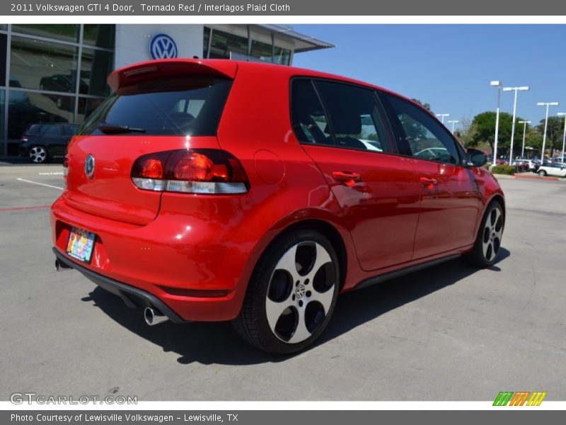 Tornado Red / Interlagos Plaid Cloth 2011 Volkswagen GTI 4 Door