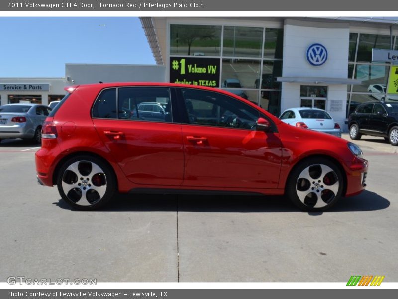Tornado Red / Interlagos Plaid Cloth 2011 Volkswagen GTI 4 Door