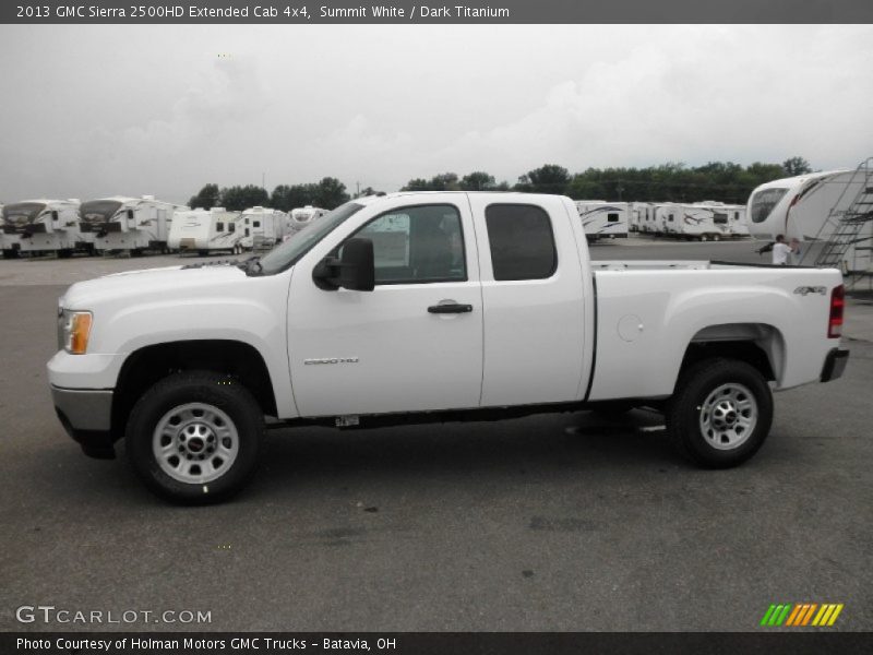 Summit White / Dark Titanium 2013 GMC Sierra 2500HD Extended Cab 4x4