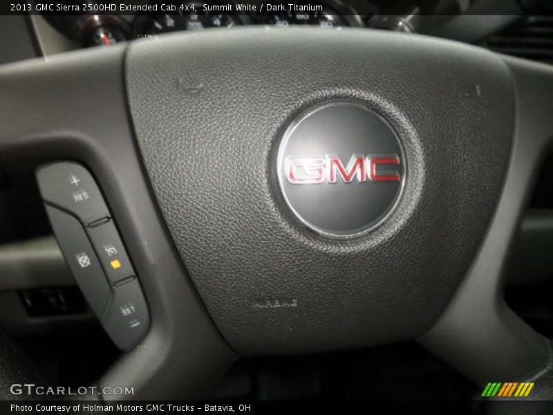 Summit White / Dark Titanium 2013 GMC Sierra 2500HD Extended Cab 4x4