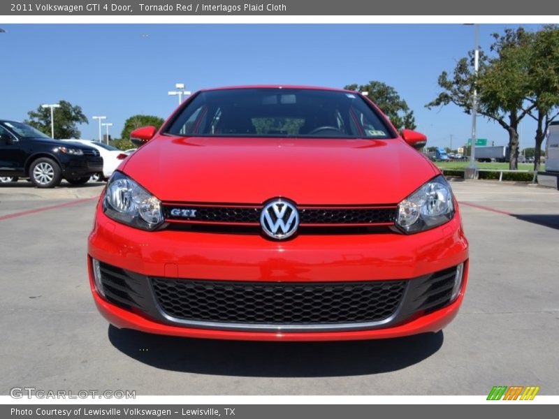 Tornado Red / Interlagos Plaid Cloth 2011 Volkswagen GTI 4 Door