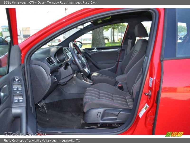 Tornado Red / Interlagos Plaid Cloth 2011 Volkswagen GTI 4 Door