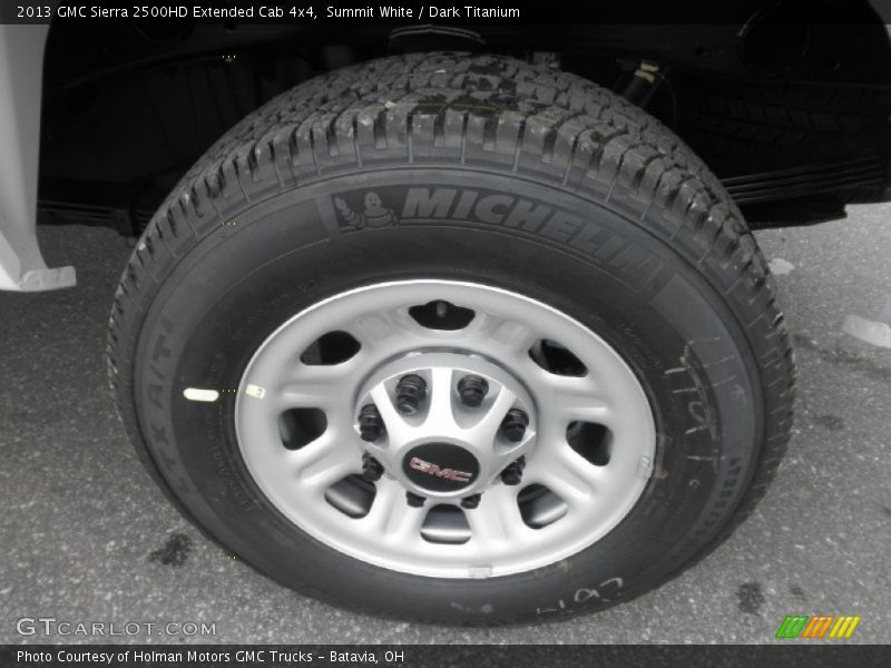 Summit White / Dark Titanium 2013 GMC Sierra 2500HD Extended Cab 4x4