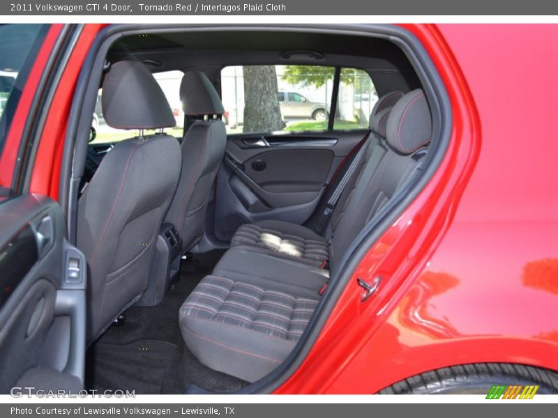 Tornado Red / Interlagos Plaid Cloth 2011 Volkswagen GTI 4 Door