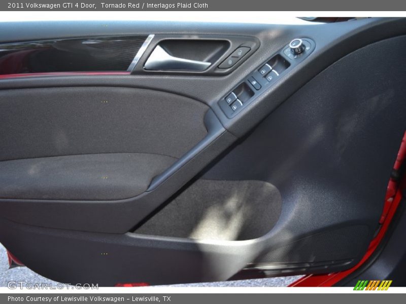 Tornado Red / Interlagos Plaid Cloth 2011 Volkswagen GTI 4 Door
