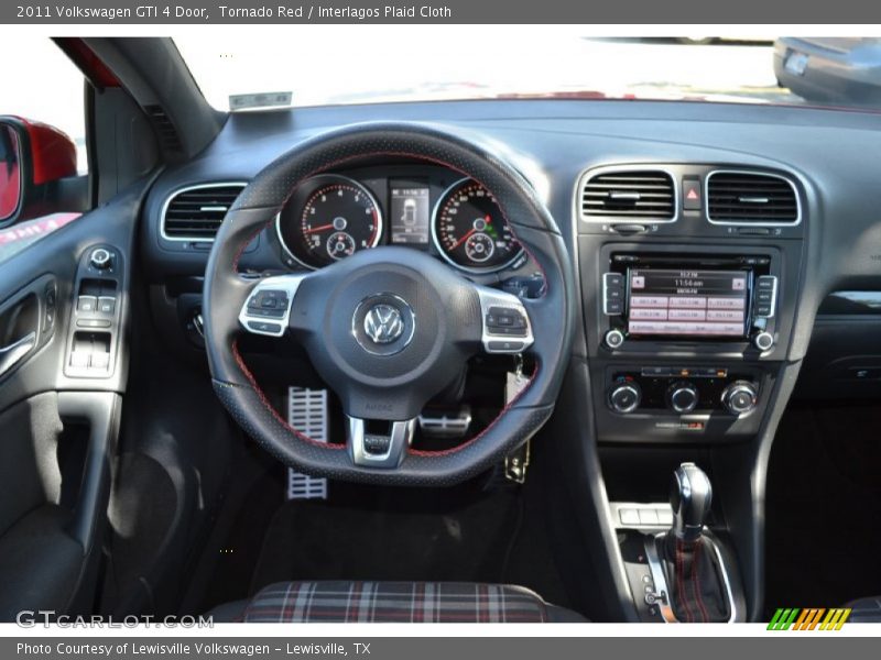 Tornado Red / Interlagos Plaid Cloth 2011 Volkswagen GTI 4 Door