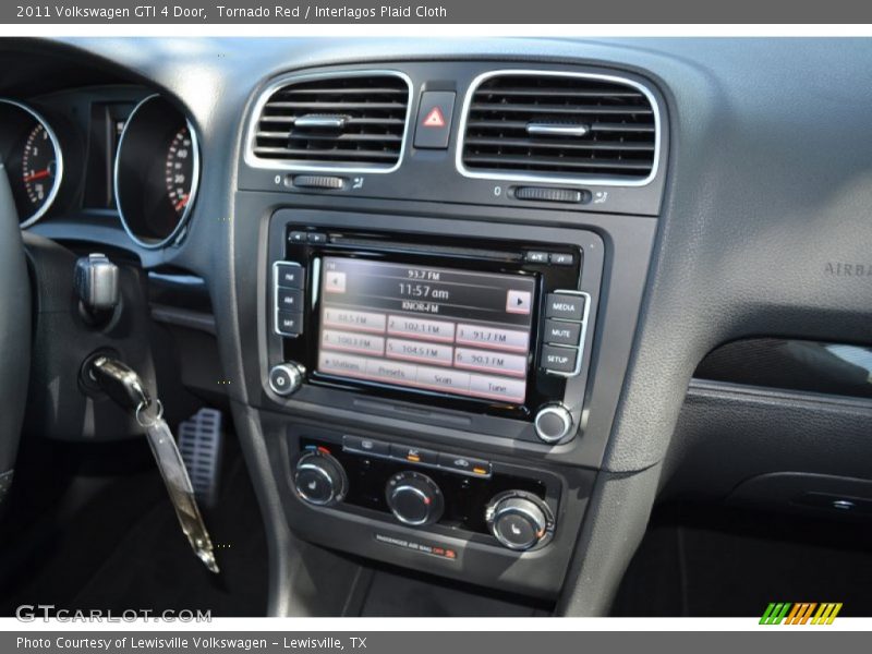 Tornado Red / Interlagos Plaid Cloth 2011 Volkswagen GTI 4 Door