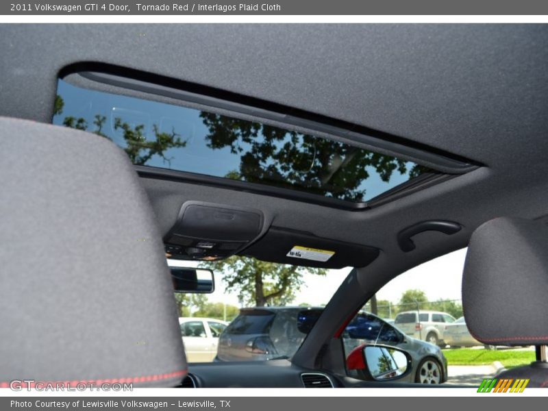 Tornado Red / Interlagos Plaid Cloth 2011 Volkswagen GTI 4 Door