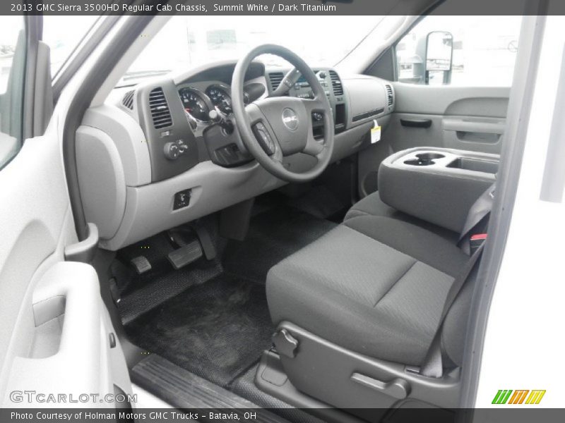 Summit White / Dark Titanium 2013 GMC Sierra 3500HD Regular Cab Chassis