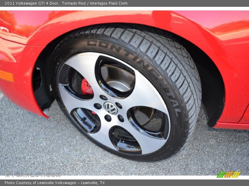 Tornado Red / Interlagos Plaid Cloth 2011 Volkswagen GTI 4 Door