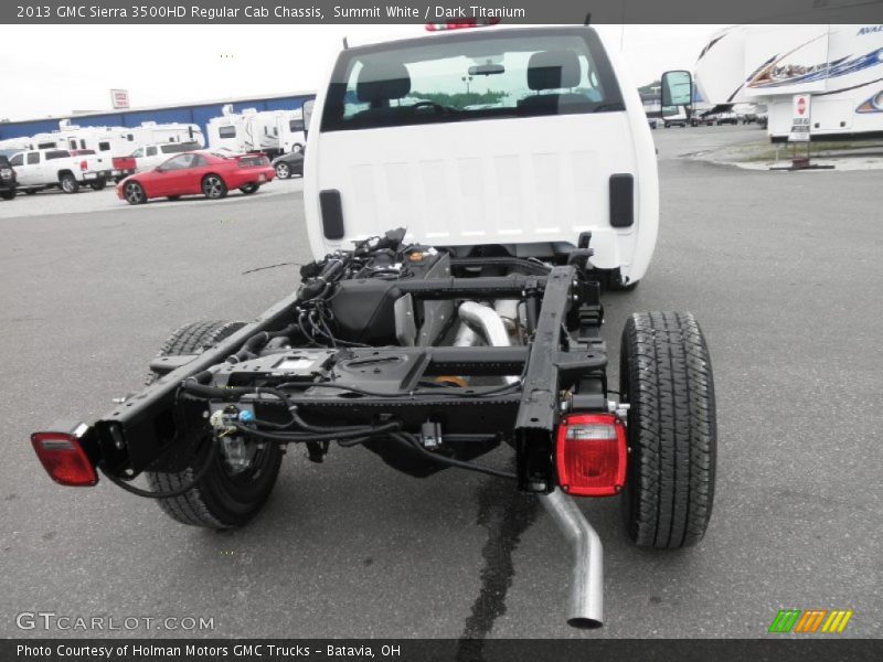 Summit White / Dark Titanium 2013 GMC Sierra 3500HD Regular Cab Chassis