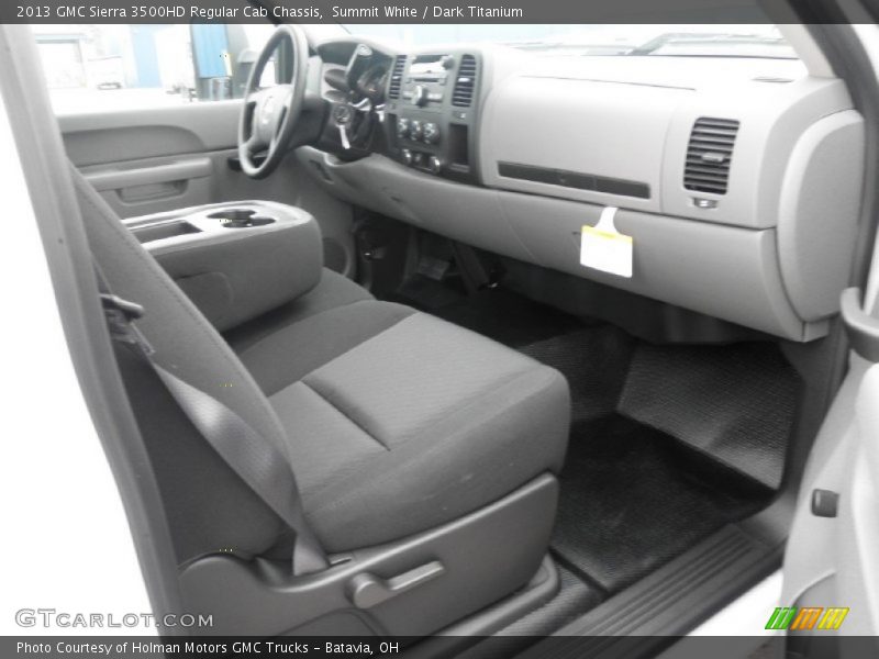 Summit White / Dark Titanium 2013 GMC Sierra 3500HD Regular Cab Chassis