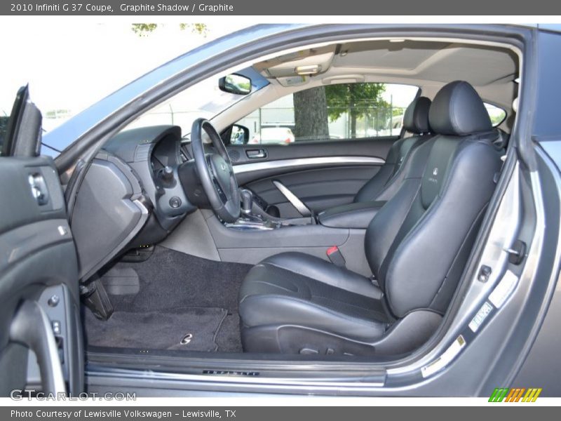 Front Seat of 2010 G 37 Coupe