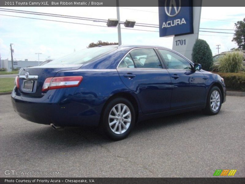 Blue Ribbon Metallic / Bisque 2011 Toyota Camry XLE