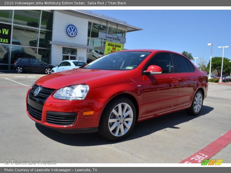 Salsa Red / Titan Black 2010 Volkswagen Jetta Wolfsburg Edition Sedan
