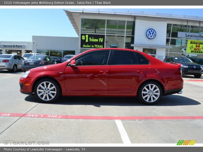 Salsa Red / Titan Black 2010 Volkswagen Jetta Wolfsburg Edition Sedan