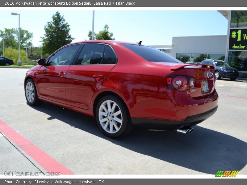 Salsa Red / Titan Black 2010 Volkswagen Jetta Wolfsburg Edition Sedan