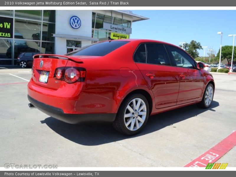 Salsa Red / Titan Black 2010 Volkswagen Jetta Wolfsburg Edition Sedan