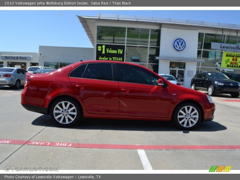 Salsa Red / Titan Black 2010 Volkswagen Jetta Wolfsburg Edition Sedan