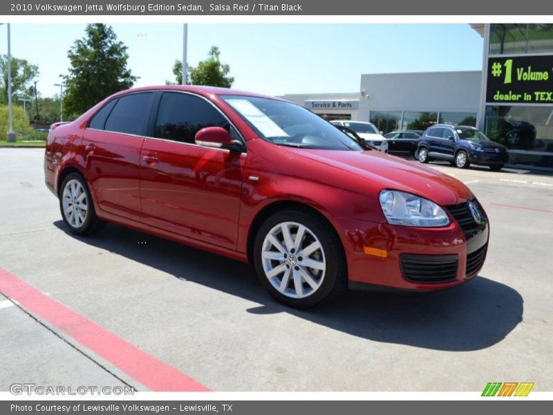 Salsa Red / Titan Black 2010 Volkswagen Jetta Wolfsburg Edition Sedan