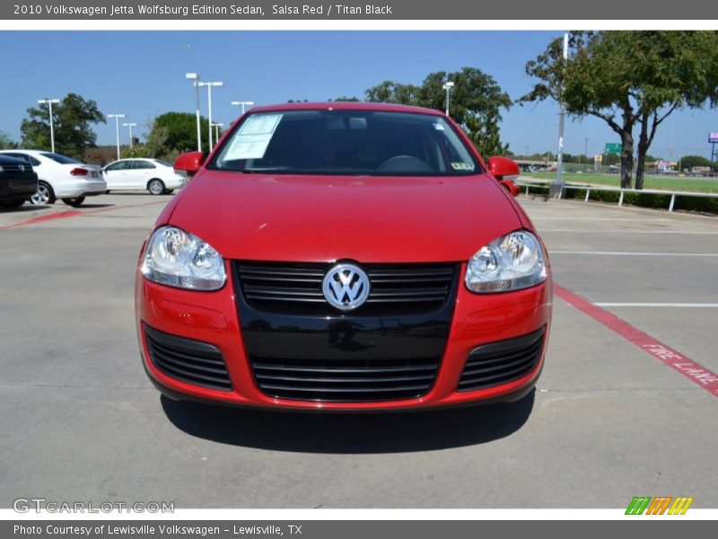 Salsa Red / Titan Black 2010 Volkswagen Jetta Wolfsburg Edition Sedan