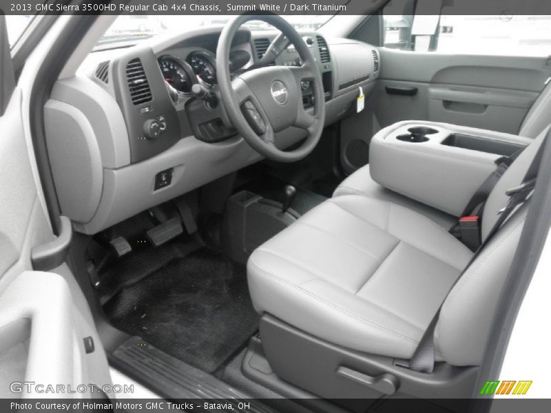 Summit White / Dark Titanium 2013 GMC Sierra 3500HD Regular Cab 4x4 Chassis
