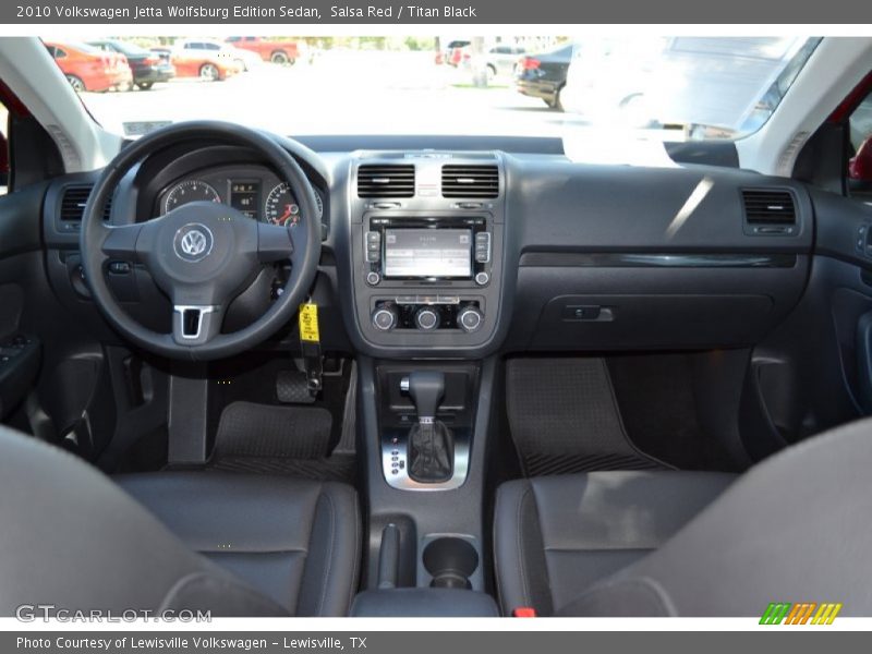 Salsa Red / Titan Black 2010 Volkswagen Jetta Wolfsburg Edition Sedan