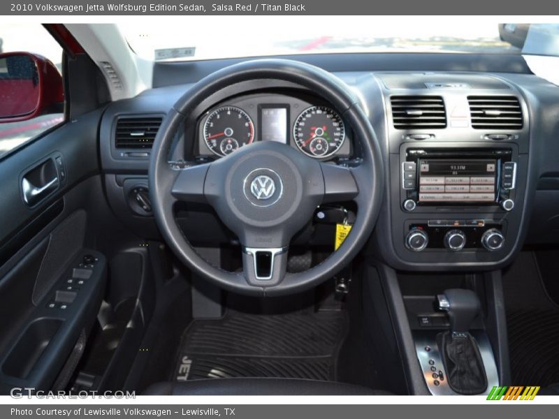 Salsa Red / Titan Black 2010 Volkswagen Jetta Wolfsburg Edition Sedan