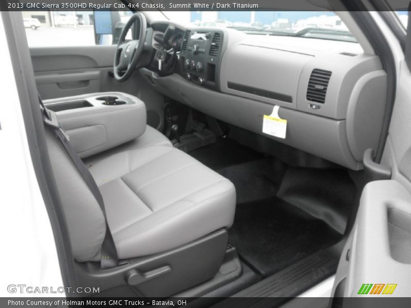 Summit White / Dark Titanium 2013 GMC Sierra 3500HD Regular Cab 4x4 Chassis