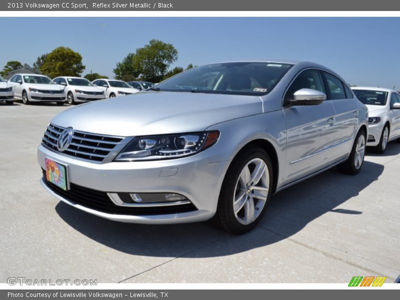 Reflex Silver Metallic / Black 2013 Volkswagen CC Sport