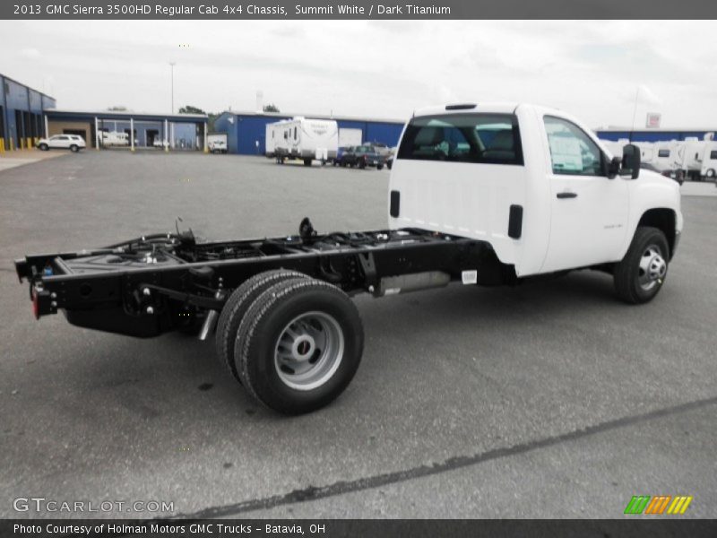Summit White / Dark Titanium 2013 GMC Sierra 3500HD Regular Cab 4x4 Chassis