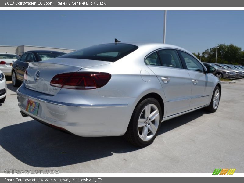 Reflex Silver Metallic / Black 2013 Volkswagen CC Sport