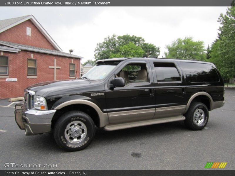 Black / Medium Parchment 2000 Ford Excursion Limited 4x4