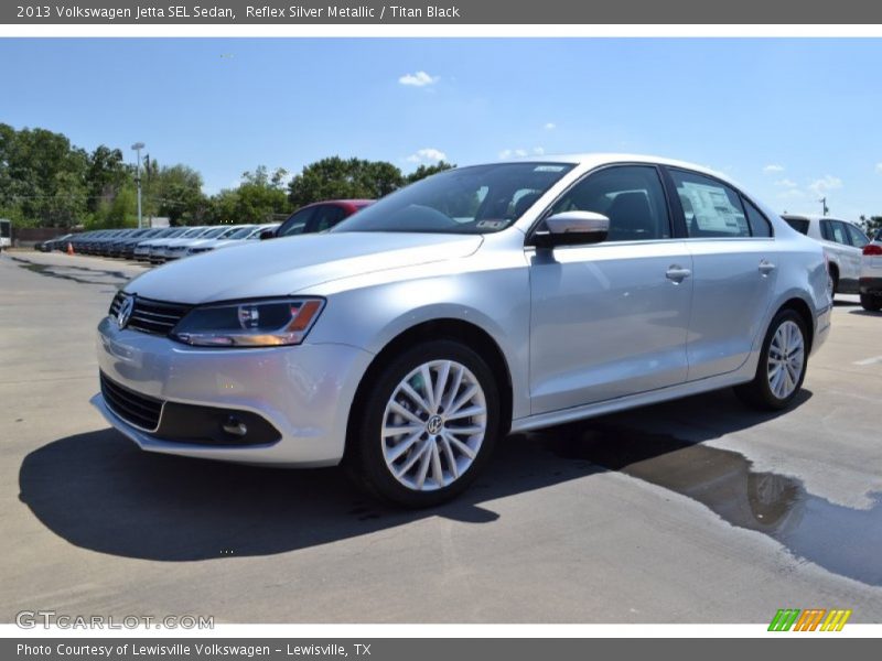 Reflex Silver Metallic / Titan Black 2013 Volkswagen Jetta SEL Sedan