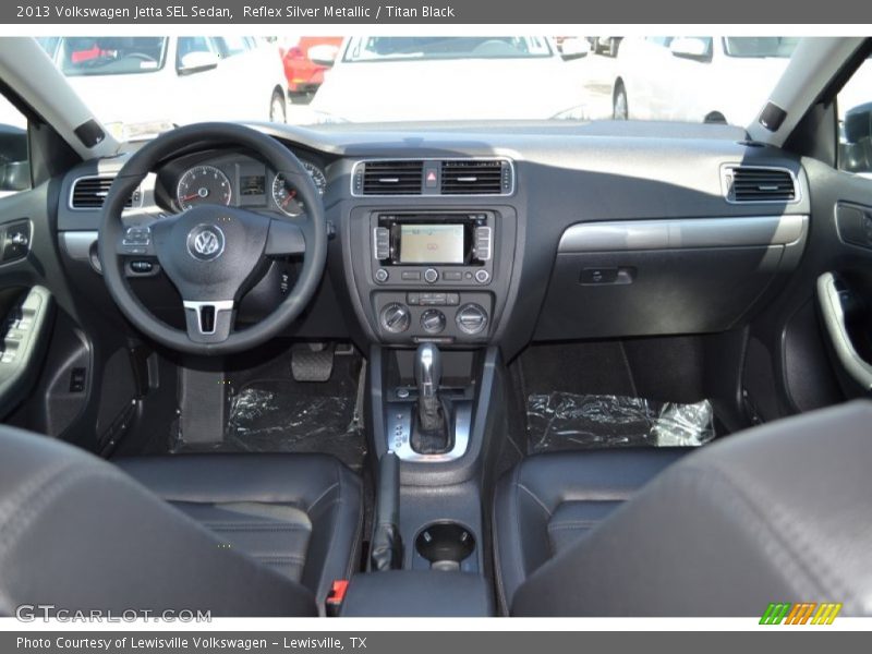 Reflex Silver Metallic / Titan Black 2013 Volkswagen Jetta SEL Sedan