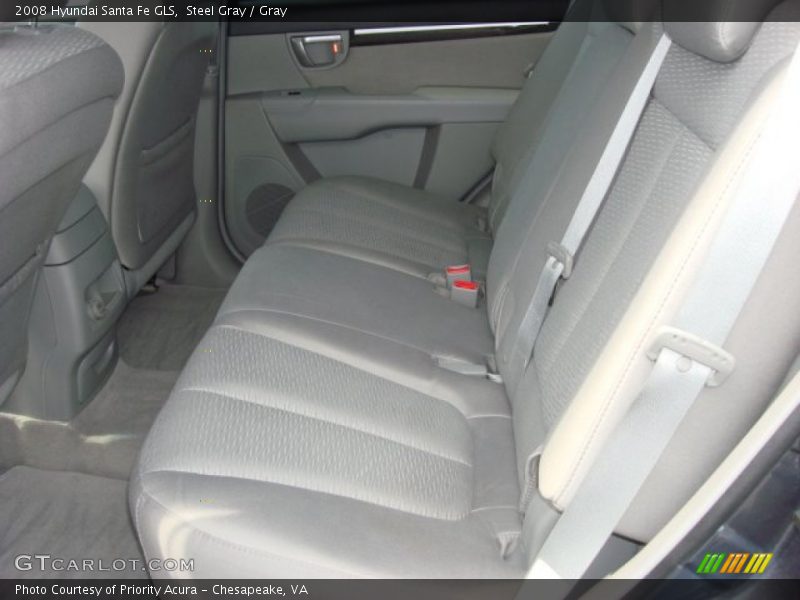 Steel Gray / Gray 2008 Hyundai Santa Fe GLS