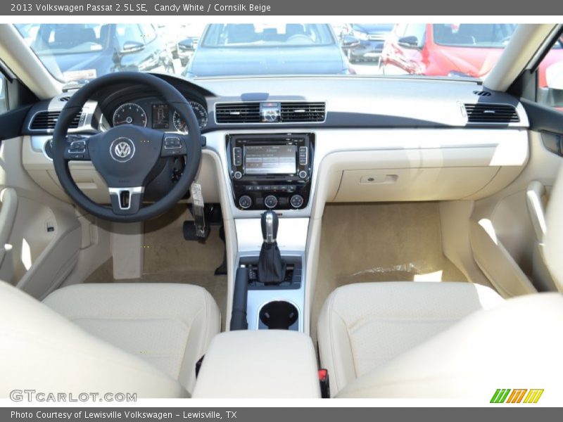 Candy White / Cornsilk Beige 2013 Volkswagen Passat 2.5L SE