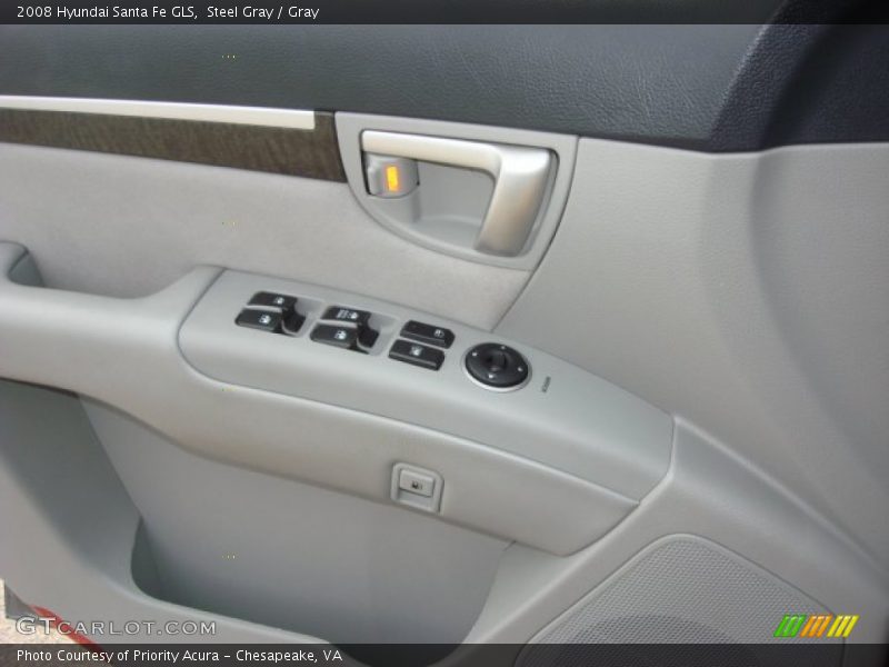Steel Gray / Gray 2008 Hyundai Santa Fe GLS