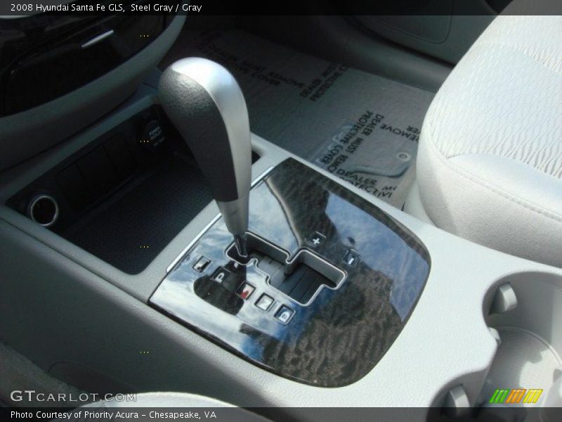 Steel Gray / Gray 2008 Hyundai Santa Fe GLS