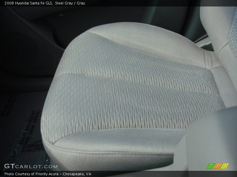 Steel Gray / Gray 2008 Hyundai Santa Fe GLS