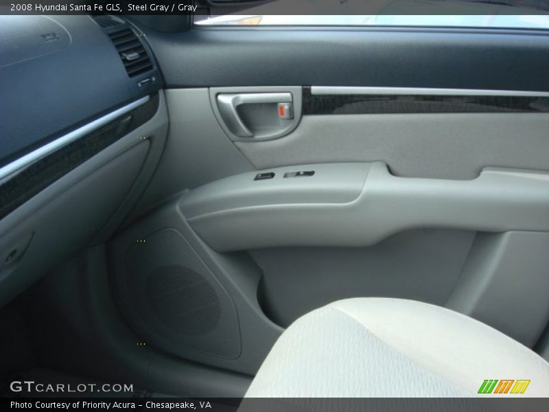 Steel Gray / Gray 2008 Hyundai Santa Fe GLS