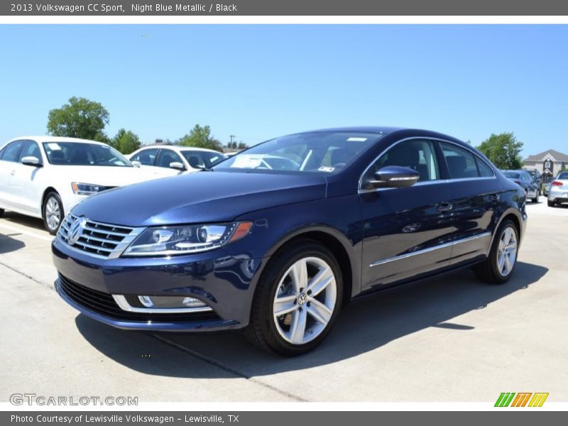 Night Blue Metallic / Black 2013 Volkswagen CC Sport