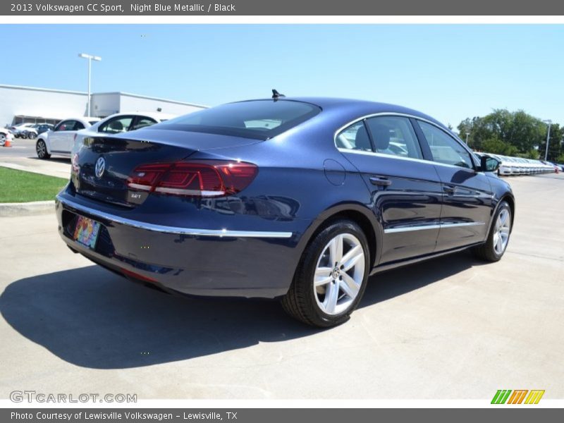 Night Blue Metallic / Black 2013 Volkswagen CC Sport