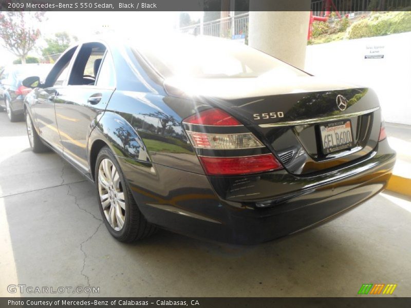 Black / Black 2009 Mercedes-Benz S 550 Sedan