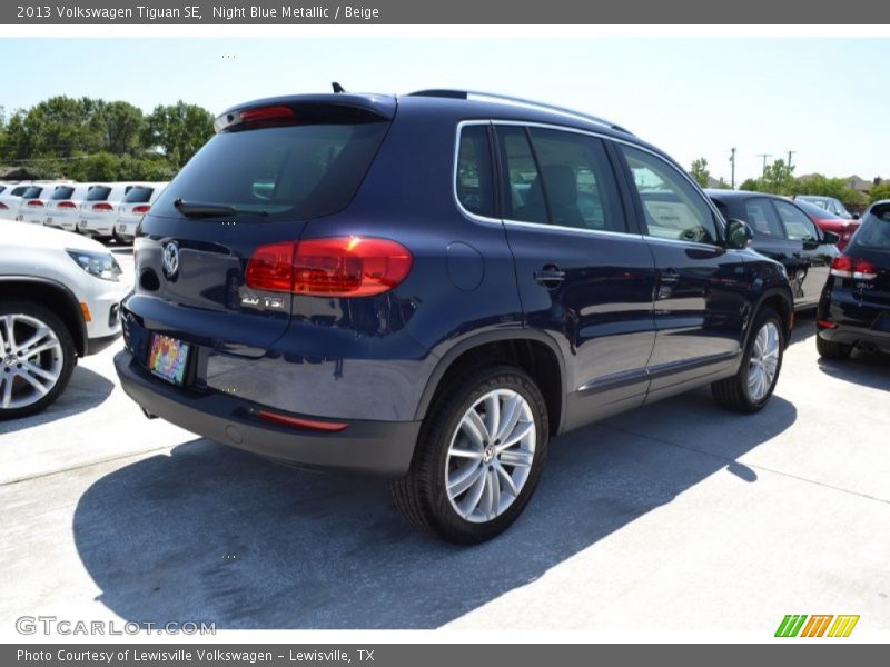 Night Blue Metallic / Beige 2013 Volkswagen Tiguan SE