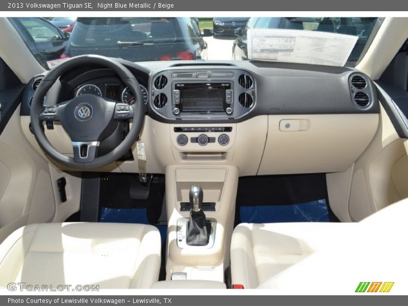 Night Blue Metallic / Beige 2013 Volkswagen Tiguan SE