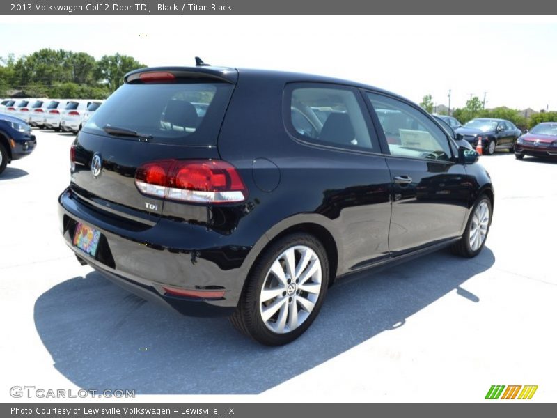 Black / Titan Black 2013 Volkswagen Golf 2 Door TDI