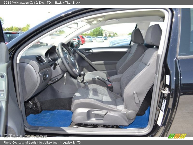 Black / Titan Black 2013 Volkswagen Golf 2 Door TDI
